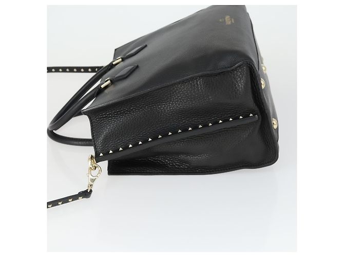 Valentino Garavani Rockstud Open Leather Medium Schwarz - Ansicht 4