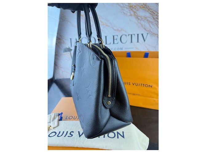 Louis Vuitton Monogram Empreintes Lederhandtasche Schwarz - Ansicht 11