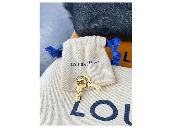 Louis Vuitton Monogram Empreintes Lederhandtasche Schwarz - Ansicht 12