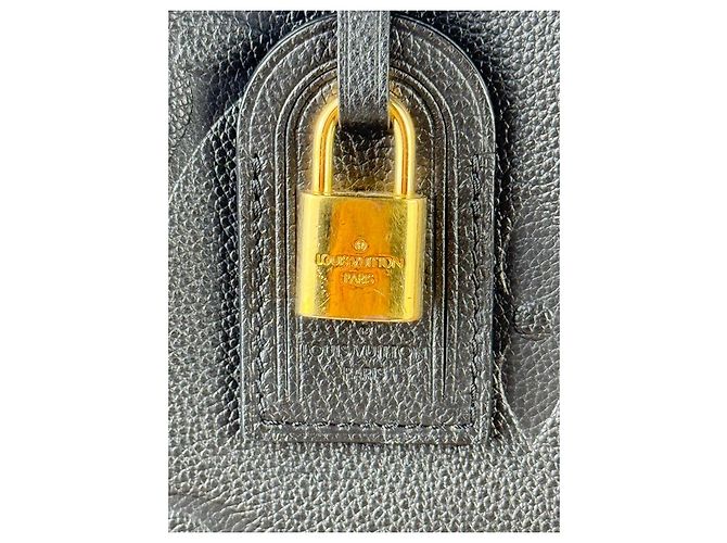 Louis Vuitton Monogram Empreintes Lederhandtasche Schwarz - Ansicht 16