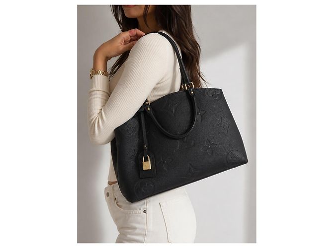Louis Vuitton Monogram Empreintes Lederhandtasche Schwarz - Ansicht 2