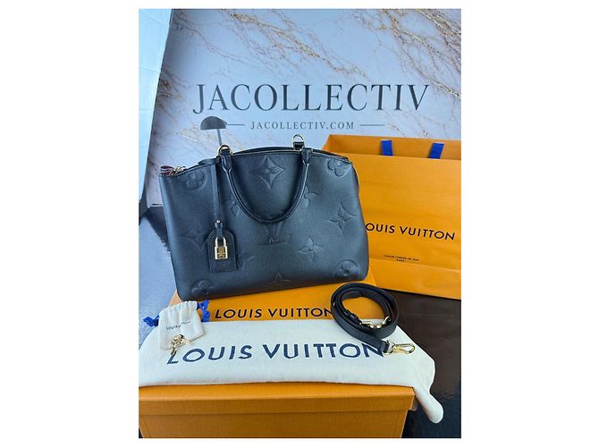 Louis Vuitton Monogram Empreintes Lederhandtasche Schwarz - Ansicht 3