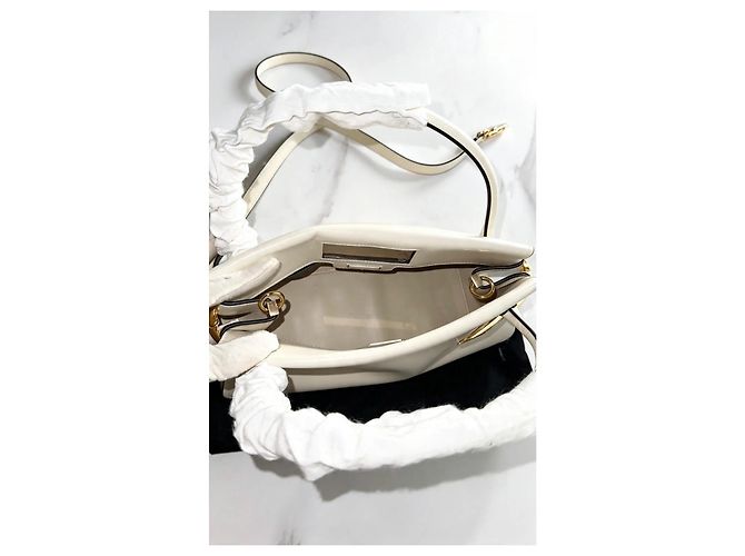 Givenchy Pinch Medium Borsa Pelle Bianca Bianco - vista 6