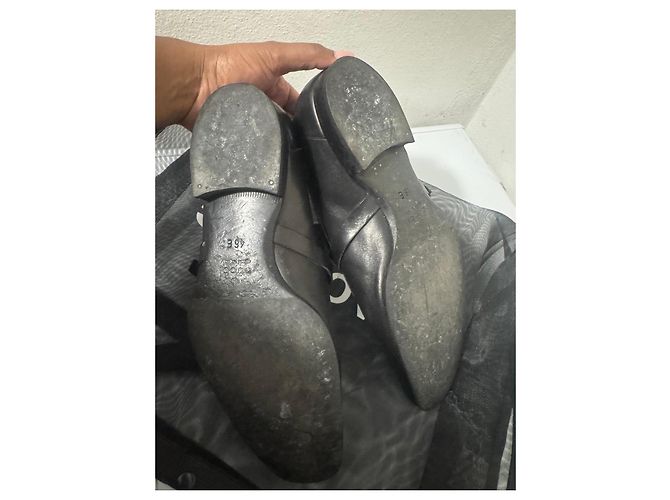 Mocassini Gucci in pelle nera con fibbia Nero - vista 7