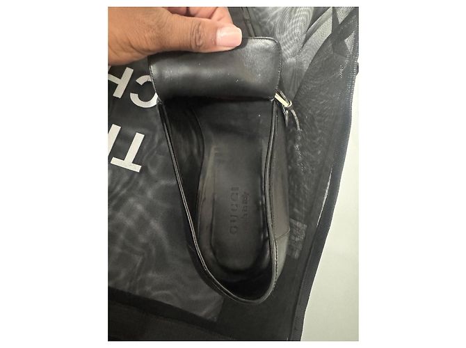 Mocassini Gucci in pelle nera con fibbia Nero - vista 8