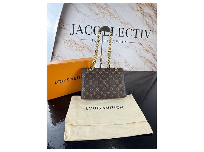 Borsa a tracolla Louis Vuitton Monogram Dauphine Marrone Rosso - vista 8