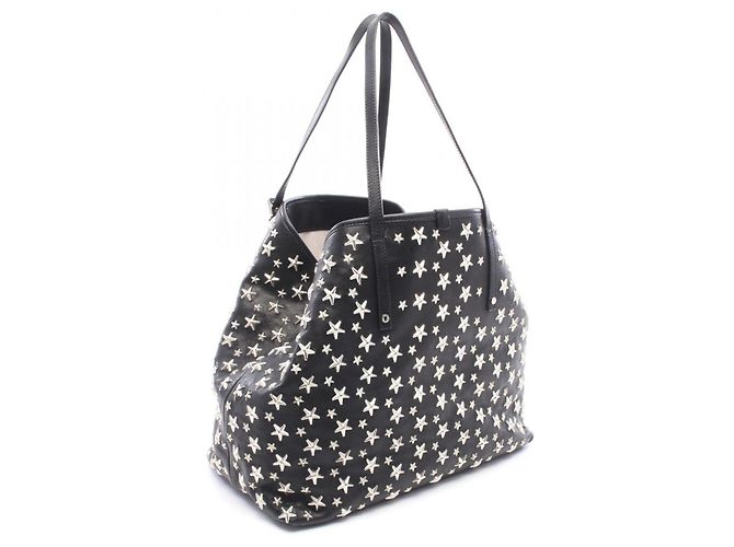 Borsa Tote Jimmy Choo Sasha Star Studded Nero - vista 2