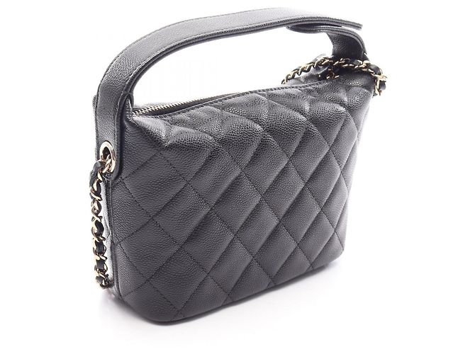 Borsa Hobo Chanel Timeless Classic Matelassé Nero - vista 2
