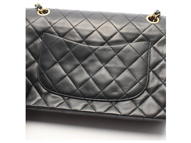 Chanel Matelassé Double Flap Schultertasche Schwarz - Ansicht 10