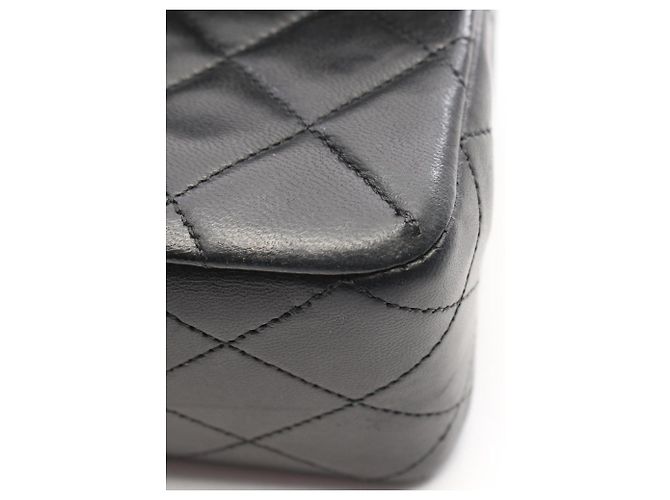 Chanel Matelassé Double Flap Schultertasche Schwarz - Ansicht 8