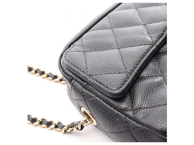 Borsa a tracolla Chanel Matelassé Classic Nero - vista 12