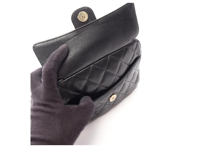 Borsa a tracolla Chanel Matelassé Classic Nero - vista 6