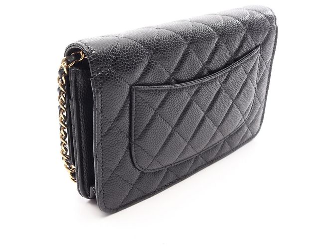 Bolsa Chanel Matelassé em couro de bezerro granulado Preto - vista 2
