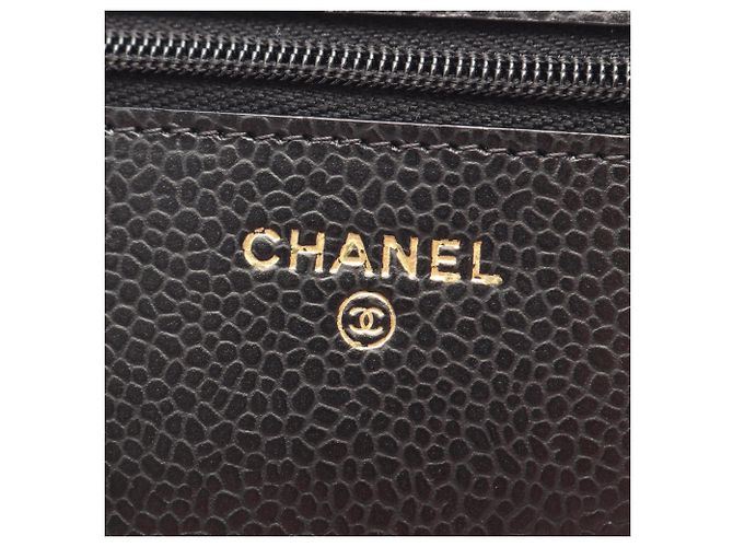 Bolsa Chanel Matelassé em couro de bezerro granulado Preto - vista 4