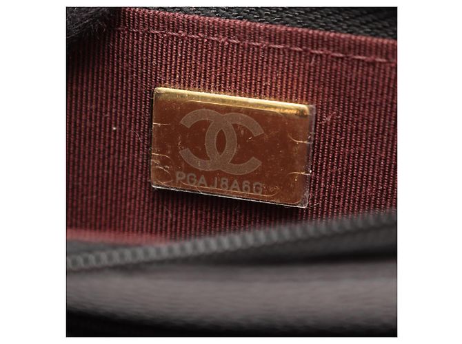Bolsa Chanel Matelassé em couro de bezerro granulado Preto - vista 5