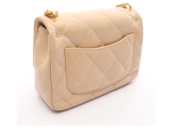 Borsa a tracolla Chanel Matelassé Beige - vista 2