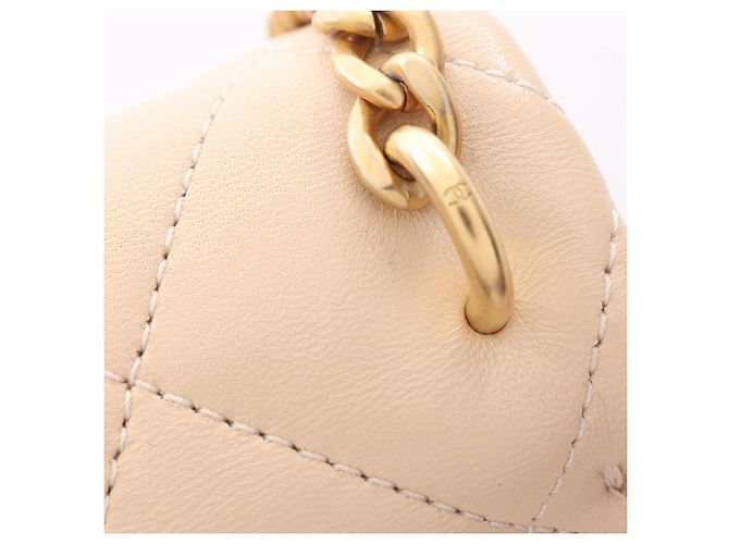 Borsa a tracolla Chanel Matelassé Beige - vista 6