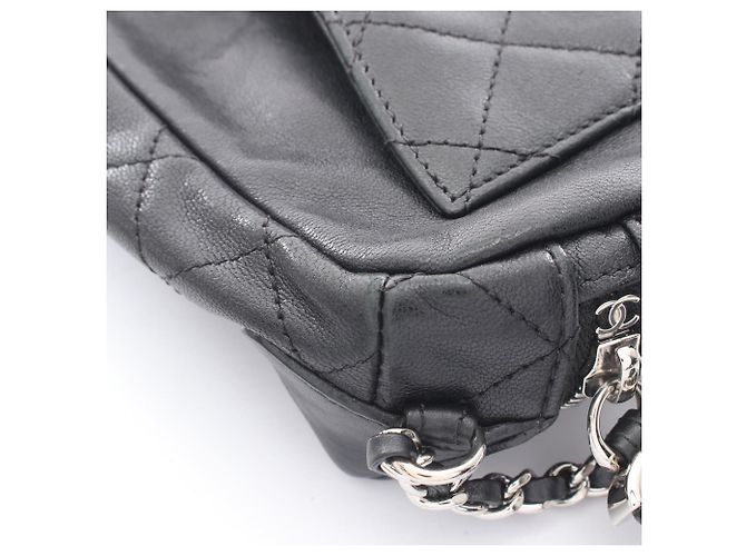 Borsa a spalla Chanel Matelassé Nera Nero - vista 12