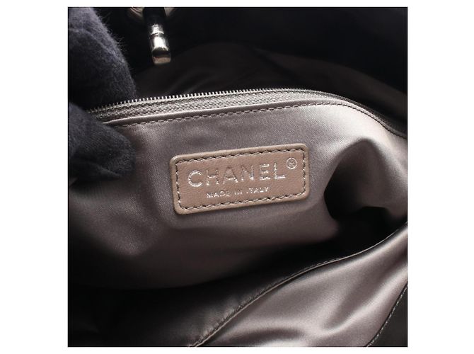 Borsa Tote Chanel in pelle di agnello nera Nero - vista 4