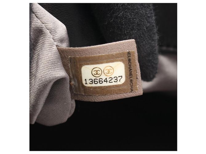 Borsa Tote Chanel in pelle di agnello nera Nero - vista 5