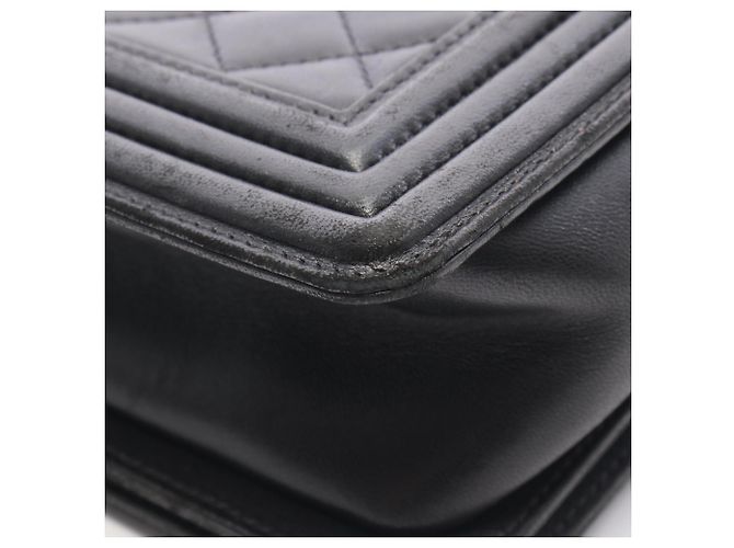 Chanel Boy Large Matelassé Schultertasche Schwarz - Ansicht 10