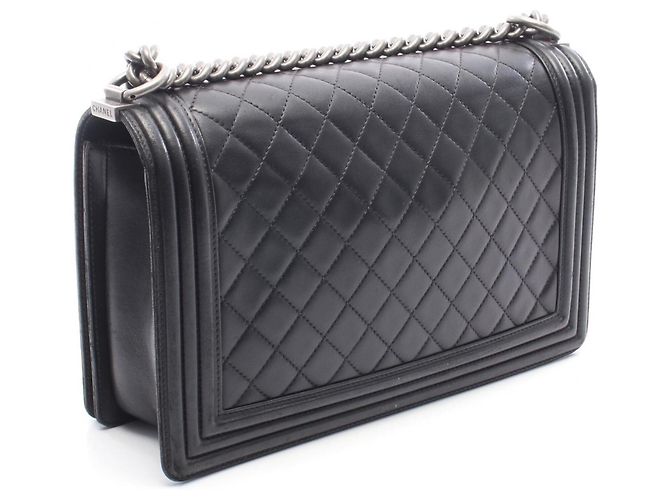Chanel Boy Large Matelassé Schultertasche Schwarz - Ansicht 2