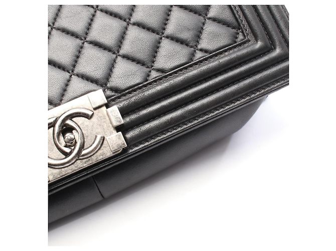 Chanel Boy Large Matelassé Schultertasche Schwarz - Ansicht 8