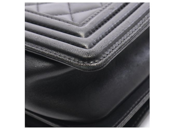 Chanel Boy Large Matelassé Schultertasche Schwarz - Ansicht 9