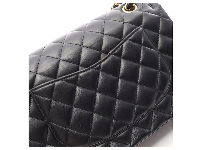 Timeless Chanel Matelassé Double Flap Schultertasche Schwarz - Ansicht 10