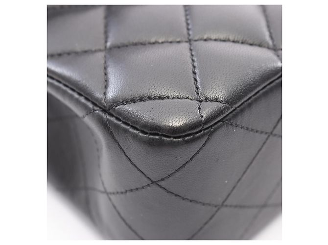 Timeless Chanel Matelassé Double Flap Schultertasche Schwarz - Ansicht 7