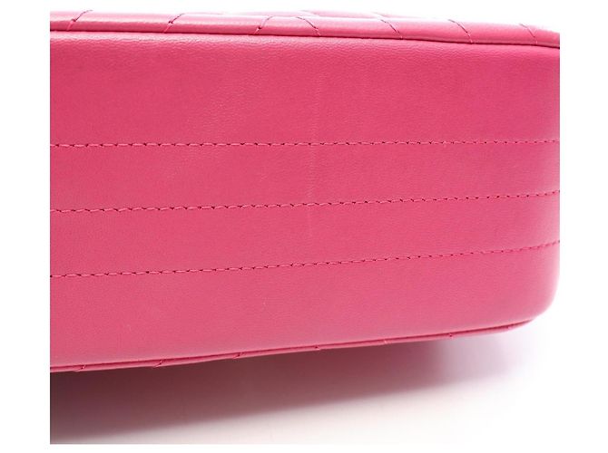 Bolsa de Ombro Chanel Mini Matelassé Rosa - vista 8