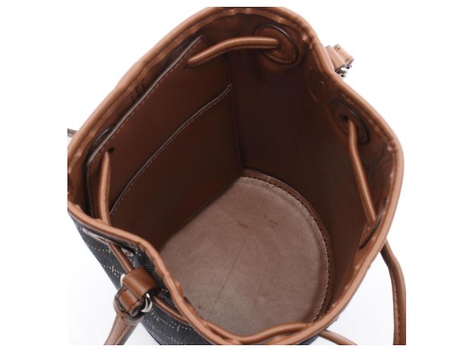 Stella Mc Cartney Borsa a spalla con coulisse Stella McCartney Marrone Blu navy - vista 3