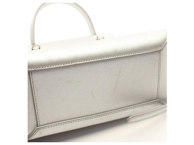 Céline Celine Belt Bag Nano borsa a mano 2Way Argento - vista 11