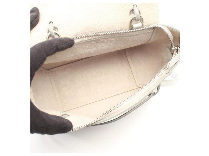 Céline Celine Belt Bag Nano borsa a mano 2Way Argento - vista 3