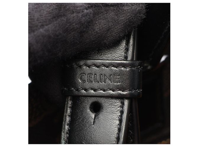 Céline Celine Medium Vertical Cabas Triomphe 2-Way Tote Bag Brown Black - view 4