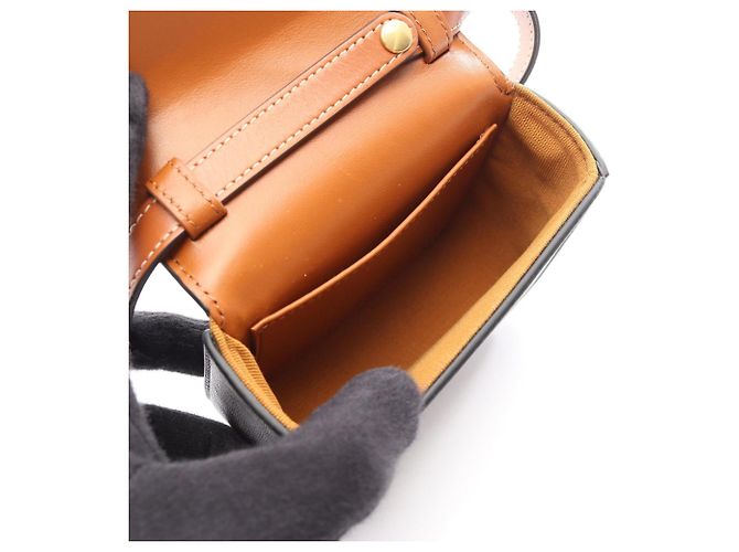Céline Sac à épaule Celine Mini Claude Triomphe Marron Noir - vue 3