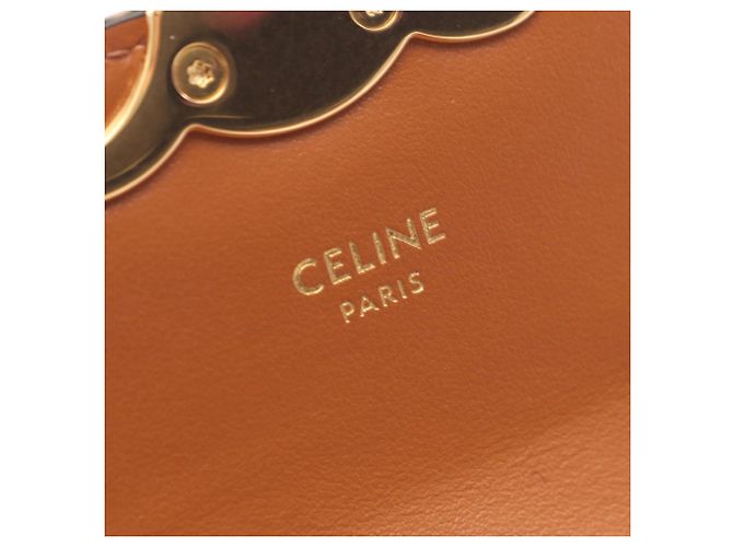 Céline Sac à épaule Celine Mini Claude Triomphe Marron Noir - vue 4