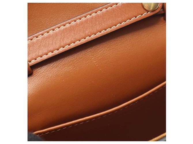Céline Sac à épaule Celine Mini Claude Triomphe Marron Noir - vue 7