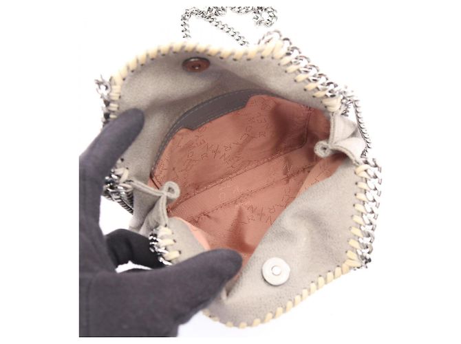 Stella Mc Cartney Stella McCartney Falabella Tiny 2-Way Schultertasche Braun - Ansicht 3