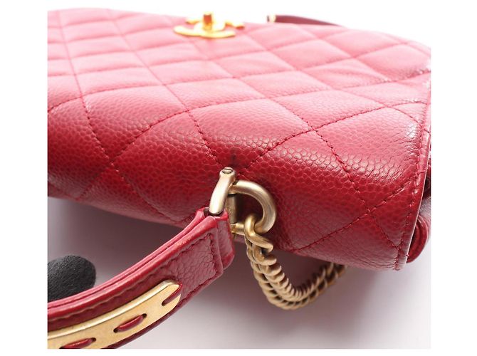 Chanel Matelassé 2-Way Schultertasche Rot - Ansicht 11