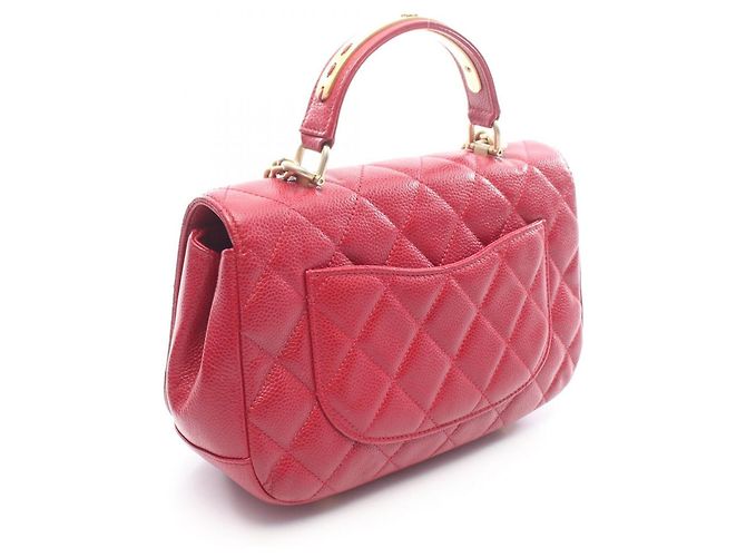 Chanel Matelassé 2-Way Schultertasche Rot - Ansicht 2