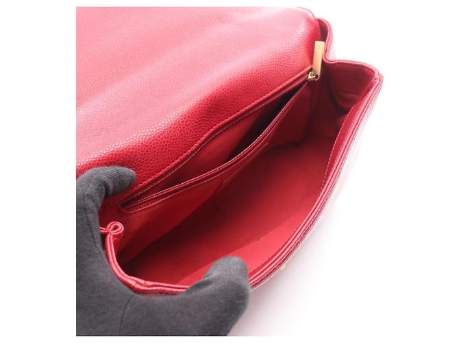 Chanel Matelassé 2-Way Schultertasche Rot - Ansicht 3