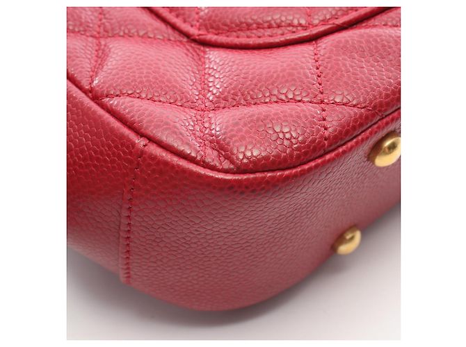 Chanel Matelassé 2-Way Schultertasche Rot - Ansicht 9