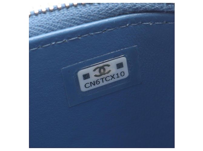 Borsa a tracolla Vanity Chanel Matelassé Blu - vista 5