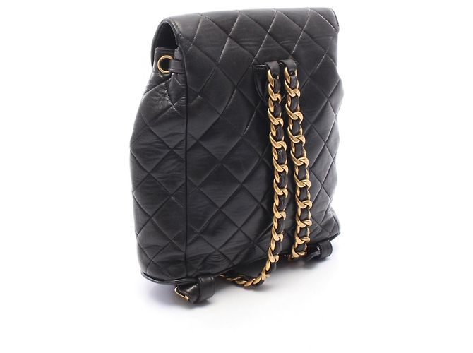 Zaino/Borsa Chanel Matelassé con chiusura a girella e catena Nero - vista 2