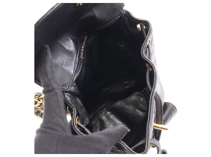 Zaino/Borsa Chanel Matelassé con chiusura a girella e catena Nero - vista 3