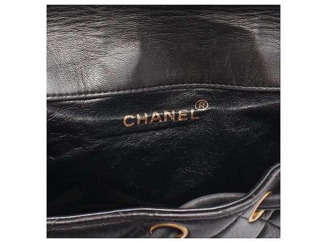 Zaino/Borsa Chanel Matelassé con chiusura a girella e catena Nero - vista 4