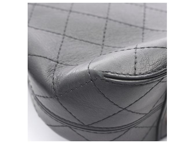 Chanel Matelassé Full Flap Schultertasche Schwarz - Ansicht 13