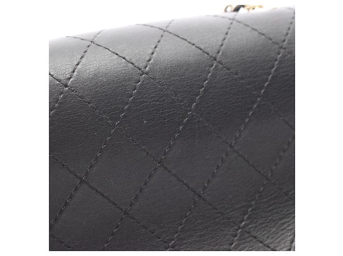 Chanel Matelassé Full Flap Schultertasche Schwarz - Ansicht 14