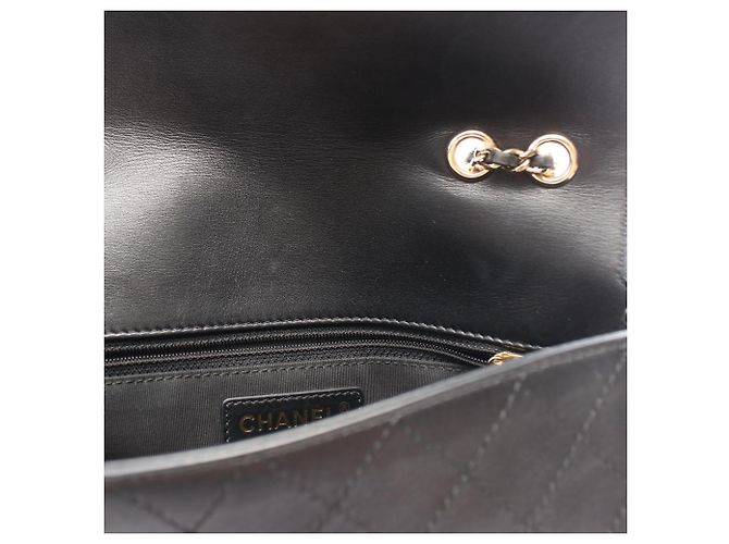 Chanel Matelassé Full Flap Schultertasche Schwarz - Ansicht 15